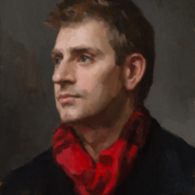 Man with Red Scarf